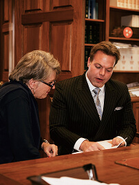 attorney with client