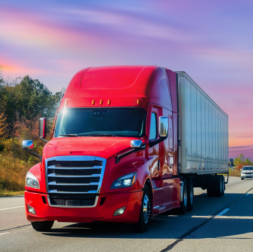 truck on highway