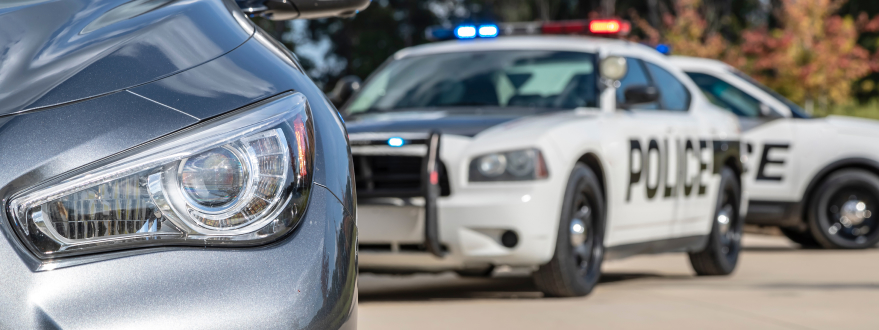 pulled over for traffic violation