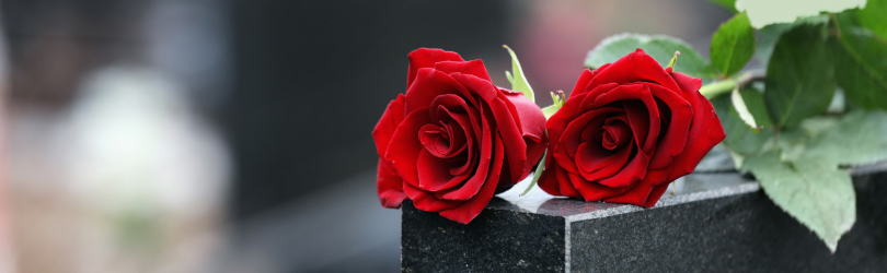 wrongful death flowers on grave